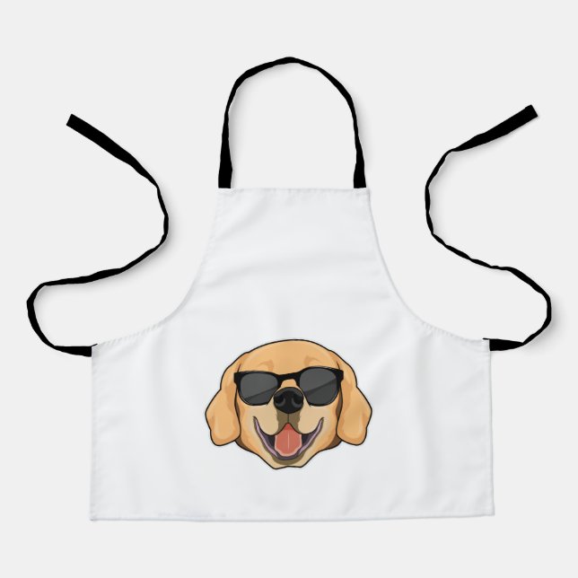 Labrador mit Sonnenbrille Schürze (Vorderseite)