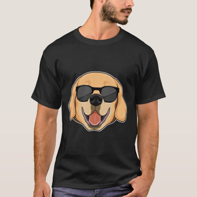 Labrador mit Sonnenbrille T-Shirt (Vorderseite)
