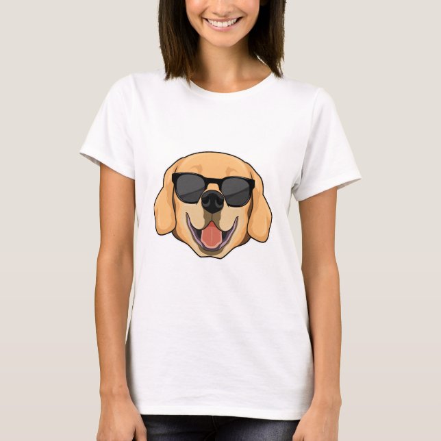 Labrador mit Sonnenbrille T-Shirt (Vorderseite)