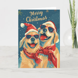 Labrador mit Sonnenbrille Weihnachten Personalisie