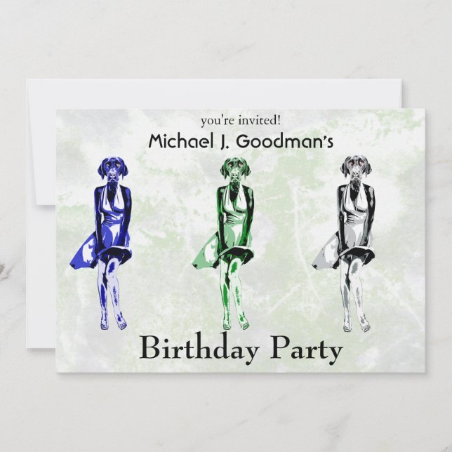 Labrador Monroe - Einladungsvorlage Einladung (Vorderseite)