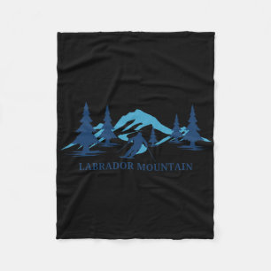 Labrador Mountain New York Ski Resort Skiing Skier Fleecedecke