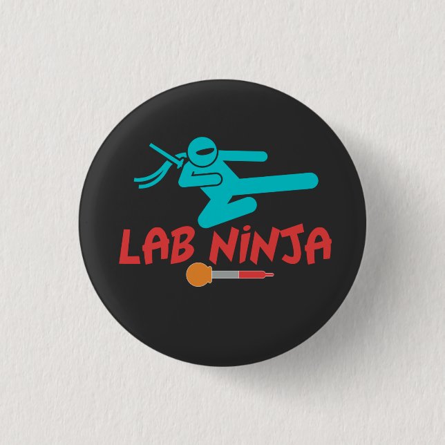 LABRADOR NINJA - SCHALTFLÄCHE FÜR MEDIZINISCHE LAB BUTTON (Vorderseite)