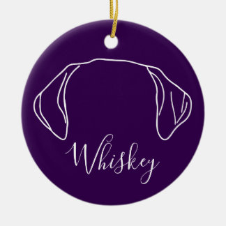 Labrador-Ornament (Om-Logo) Keramik Ornament