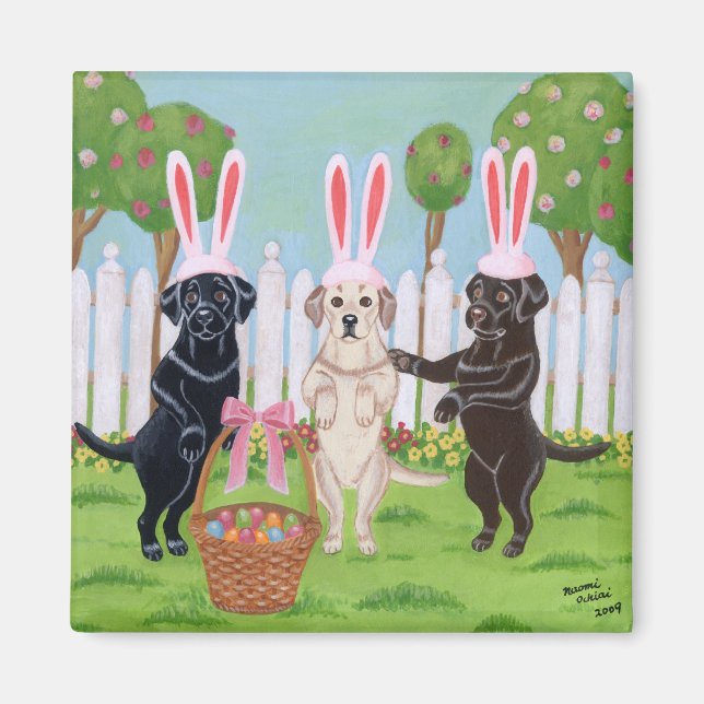 Labrador Osterbrunnes!! Magnet (Vorne)