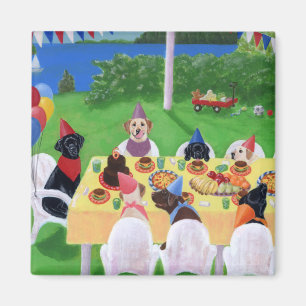 Labrador-Party Magnet