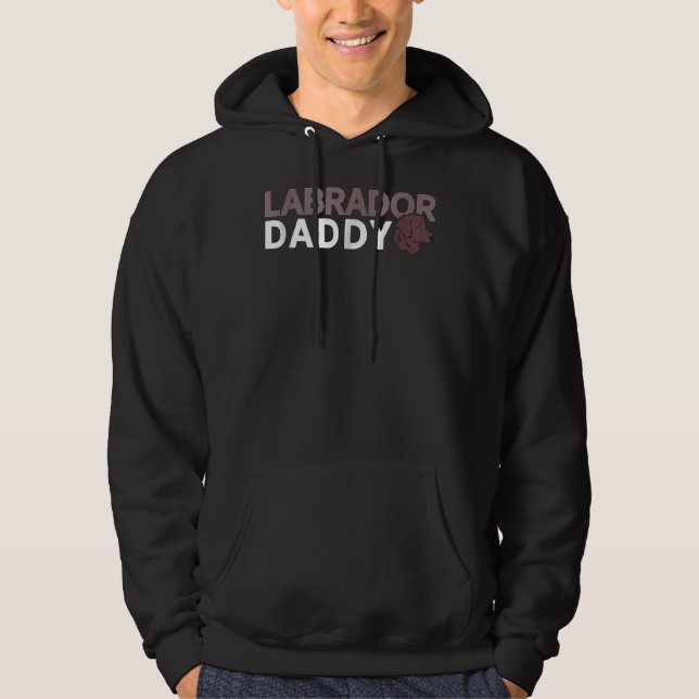 Labrador Pater S Day Labrador Retriever Dog Trendi Hoodie (Vorderseite)