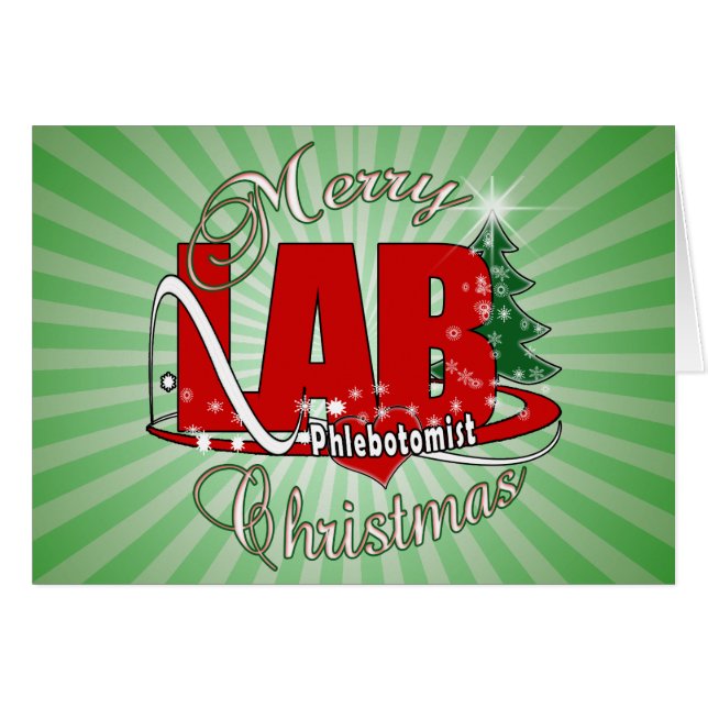 LABRADOR PHLEBOTOMIST CHRISTMAS (Vorderseite (Horizontal))