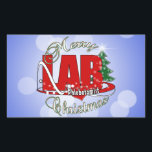 LABRADOR PHLEBOTOMIST CHRISTMAS RECHTECKIGER AUFKLEBER<br><div class="desc">LABRADOR PHLEBOTOMIST CHRISTMAS BIG RED LABRADOR ABREVIATION MERRY CHRISTMAS - Celebrate PHLEBOTOMY VENIPUNKTURIST BLUT ZEICHN</div>