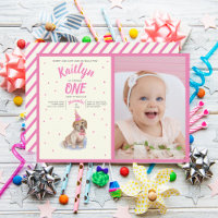 🐶 Labrador Pink Erster Geburtstag Foto