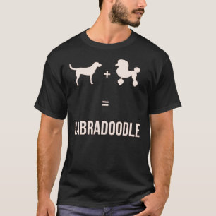 Labrador + Poodle = Labradoodle Puppy Dog Silhouet T-Shirt