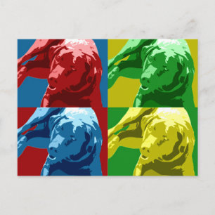 Labrador Pop Kunsteffekt! Postkarte