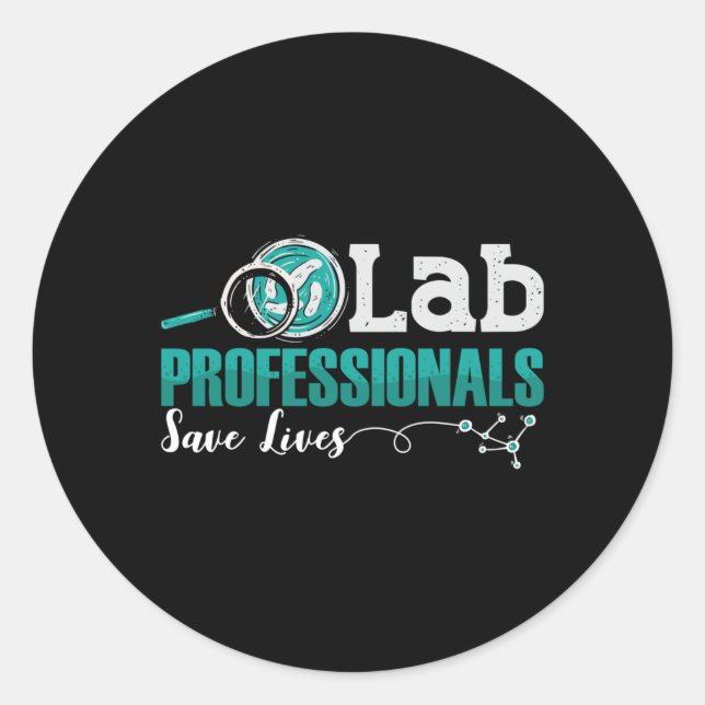 Labrador Professionals Rette Laborassistent Runder Aufkleber (Vorderseite)