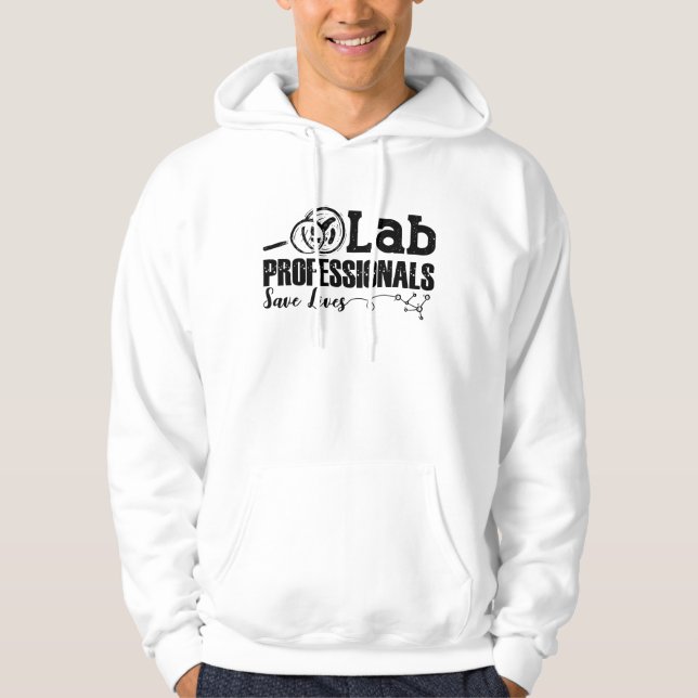Labrador Professionals Rette Lives Laboratory Tech Hoodie (Vorderseite)