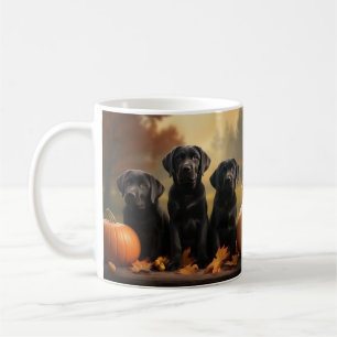 Labrador Puppy Autumn Delight Pumpkin Kaffeetasse