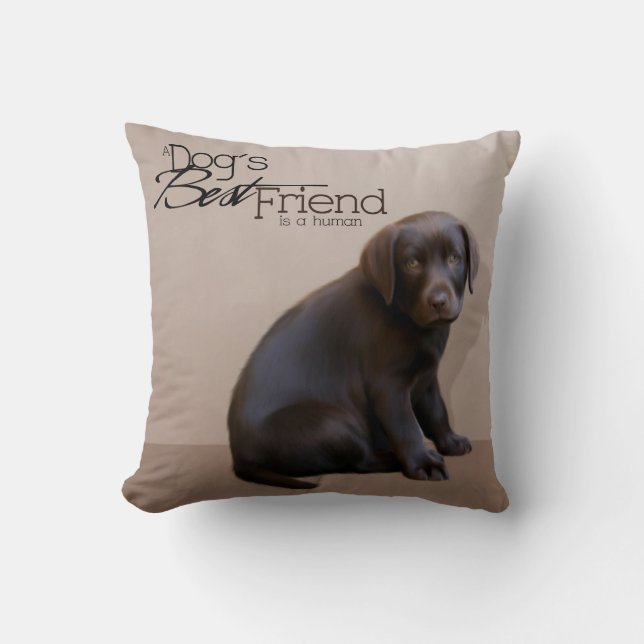 Labrador Puppy Pillow Kissen (Vorderseite)