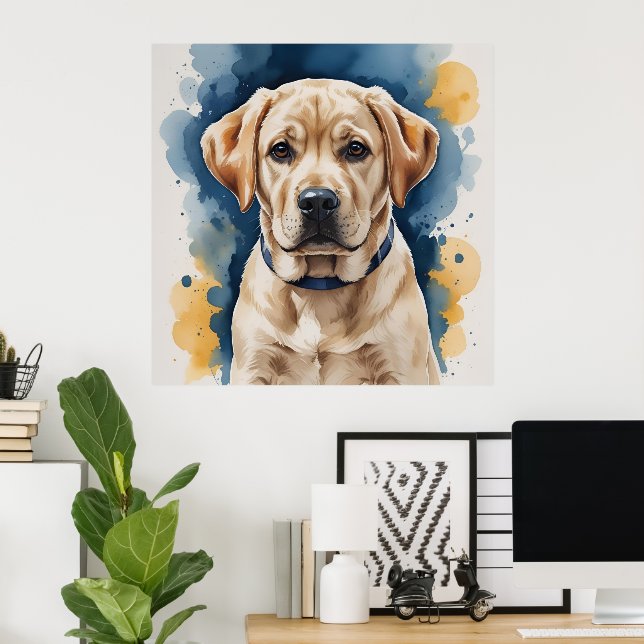 Labrador Puppy Poster | Wall Art (Heimbüro)