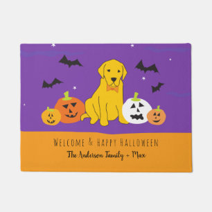 Labrador Puppy Pumpkin Halloween Willkommenstür Fußmatte