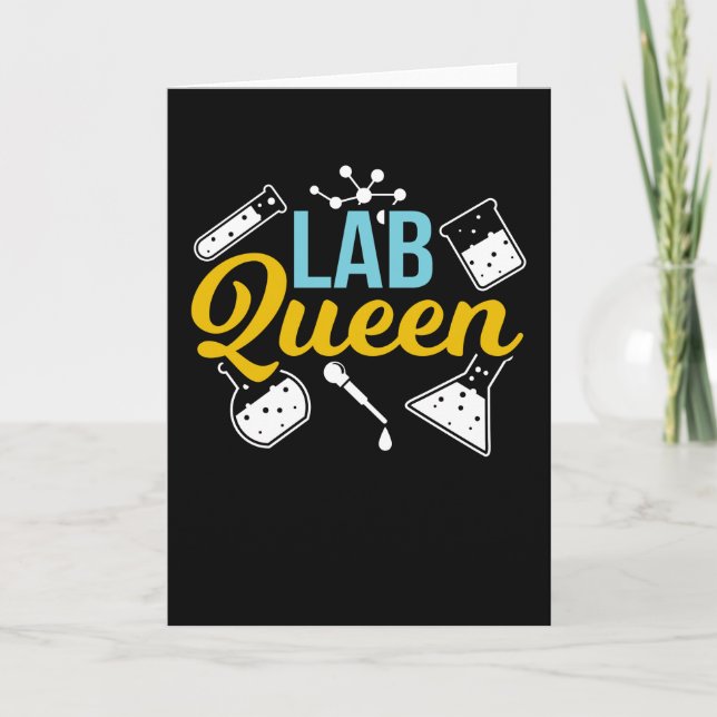 Labrador Queen Laboratory Pun Laboratory Scientist Karte (Vorderseite)