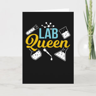 Labrador Queen Laboratory Pun Laboratory Scientist Karte