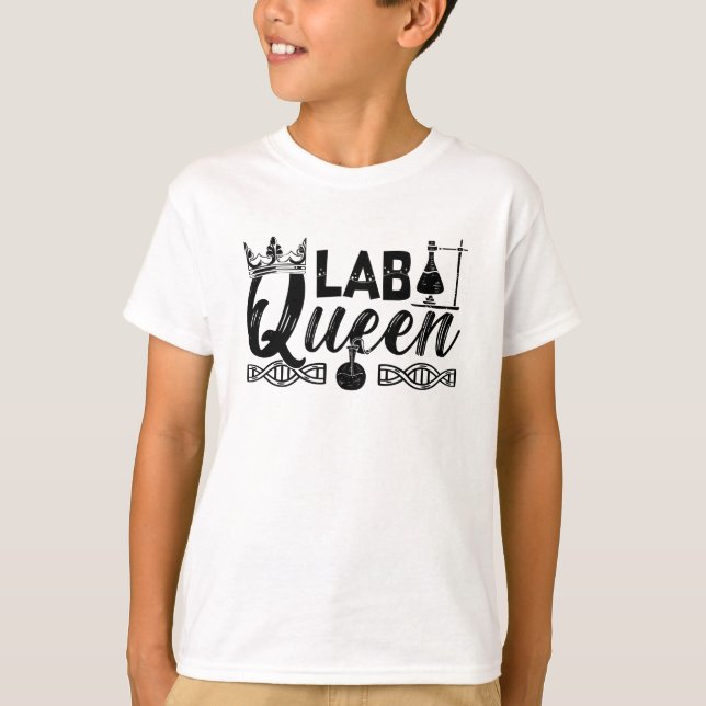 Labrador Queen Labrador Tech Laborchemist Technike T-Shirt (Vorderseite)
