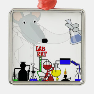 Labrador RAT CHEMISTRY Ornament Aus Metall