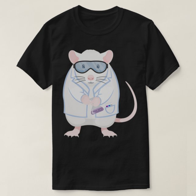 Labrador Rat Inspiriert Laborrat verwandte Rat Sci T-Shirt (Design vorne)