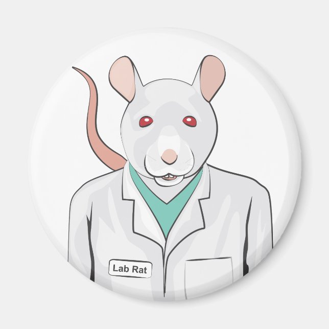Labrador Rat Magnet (Vorne)