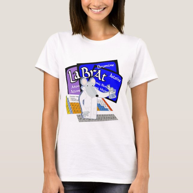 Labrador-Ratte buchstabiert mit Elementen von der T-Shirt (Vorderseite)