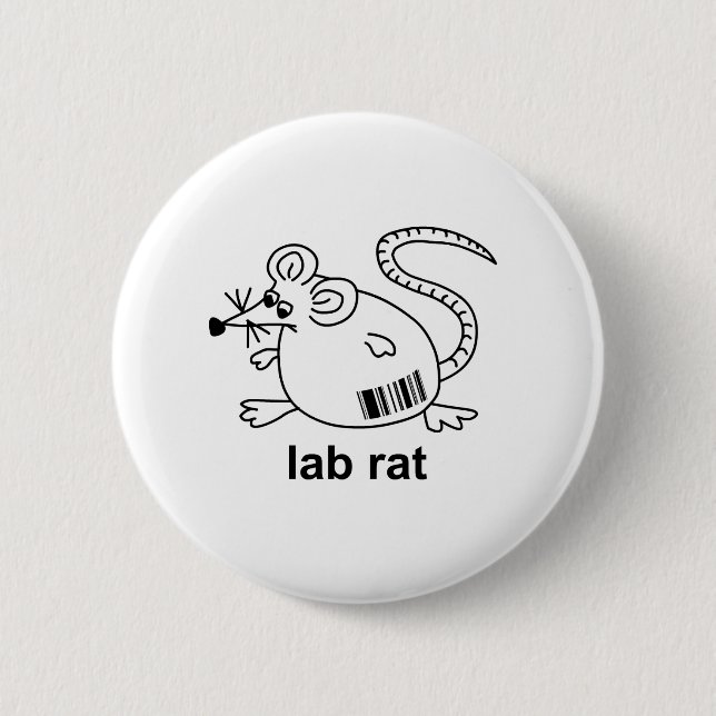 Labrador-Ratte Button (Vorderseite)