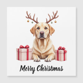 Labrador Reindeer Magnetkarte