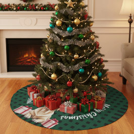 Labrador Reindeer Polyester Weihnachtsbaumdecke