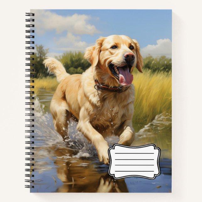 Labrador Retrieever Notizbuch (Vorderseite)