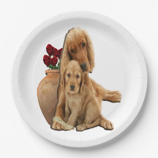 Labrador Retrieever Pappteller (Vorderseite)