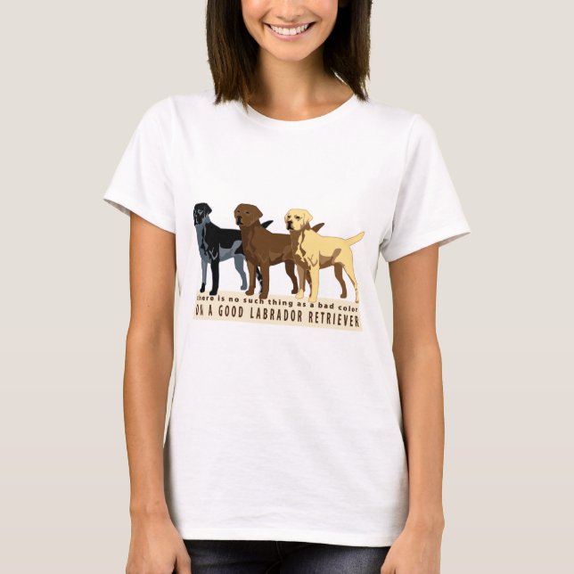 Labrador retriever 3 Farben T-Shirt (Vorderseite)