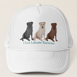 Labrador Retriever - 3 Farben zum Lieben Truckerkappe