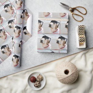 Labrador Retriever Absolvent Mit Hut Geschenkpapier