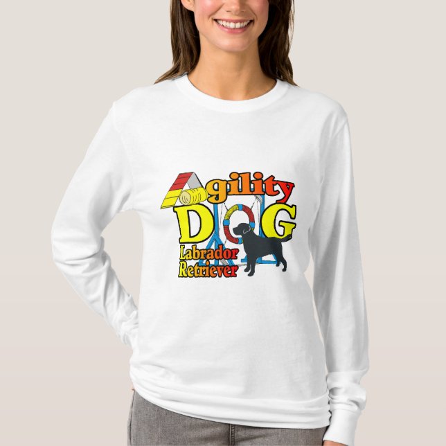 Labrador Retriever Agility Shirts Geschenke (Vorderseite)