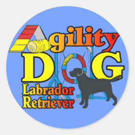 Labrador Retriever Agility Shirts Geschenke Runder Aufkleber
