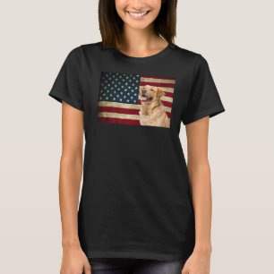 Labrador retriever American Flag labdog Animal T-Shirt