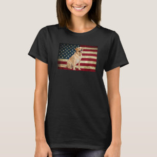 Labrador retriever American Flag labdog Animal T-Shirt