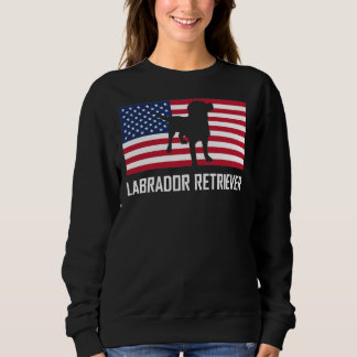 Labrador Retriever American Flag Sweatshirt