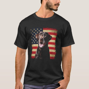 Labrador Retriever Amerikanische Flagge 4. Juli Pa T-Shirt