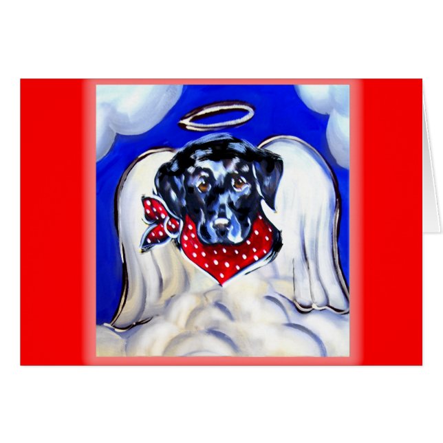 Labrador Retriever Angel (Vorderseite (Horizontal))