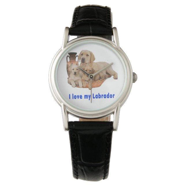Labrador Retriever Armbanduhr (Vorderseite)