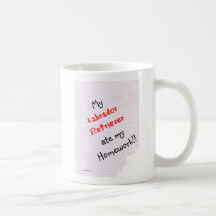 Labrador Retriever Ate Meine Hausaufgaben Tasse