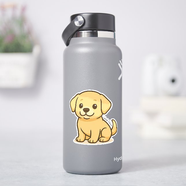Labrador Retriever  Aufkleber (HydroFlask)