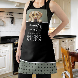 Labrador Retriever Backen Queen Sage Green Custom Schürze
