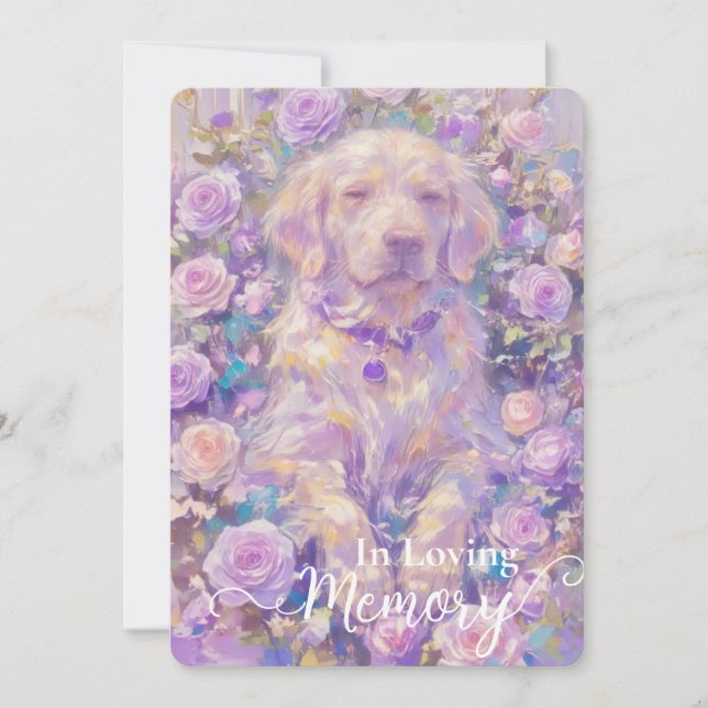 Labrador Retriever Beileid Card Feiertagskarte (Vorderseite)