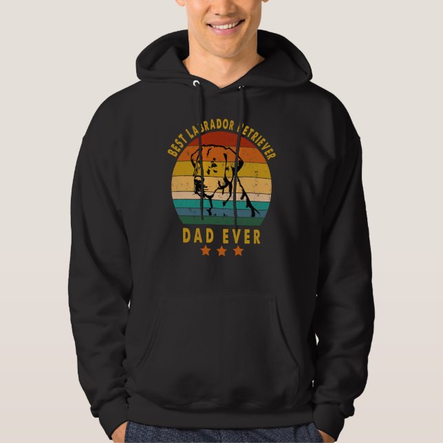 Labrador Retriever Best Labrador Retriever Vater E Hoodie (Vorderseite)